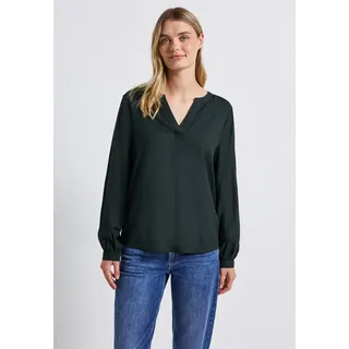 STREET ONE Split Neck Tunika evernight Green 40