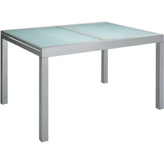Gartentisch MERXX "Lima", silber (silberfarben), B:90cm H:75cm T:120cm, Tische, Gartentisch