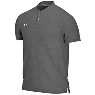 Nike Dri Fit Strike Kurzarm-poloshirt - Charcoal Heathr / White / White - S