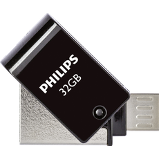 Bild USB-Flashlaufwerk mit Zweifach-Stecker 32GB, USB-A 2.0/USB 2.0 Micro-B (FM32DA148B/00)