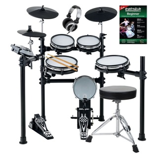 XDrum DD-530 E-Drum Set mit Hocker, Kopfhörer und Schule