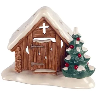 Goebel Windlicht Waldkapelle - Winterwald Weihnachten