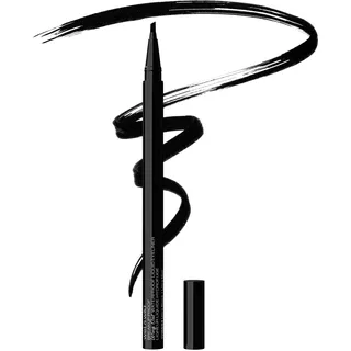 wet n wild Breakup Proof Wing Out Eyeliner, Flacher, Abgewinkelter Pinsel für Einen Definierten Lidstrich, 16 Stunden Halt, Wisch- und Wasserfest