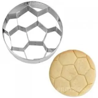 Städter Präge-Ausstecher Fußball 6cm, silber