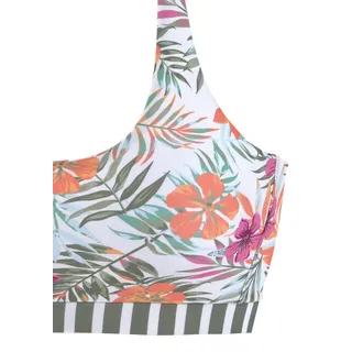 VENICE BEACH Bustier-Bikini-Top »Summer« mit gerkreuzten Trägern, weiß