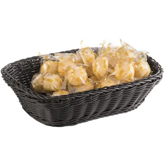 APS Tischkorb Buffetkorb aus Polypropylen Schwarz BxTxH: 26,5x19x7 cm