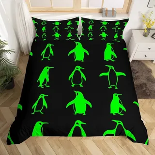 Omgoods - Bettwäsche-Set mit Pinguin-Motiv - Schattige Kinderen Bettwäsche-Set - Bunt