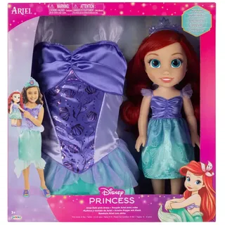 Jakks Pacific Arielle, Die Meerjungfrau Disney Ariel + Kostüm Puppe 38 Cm - Multicolour - One Size