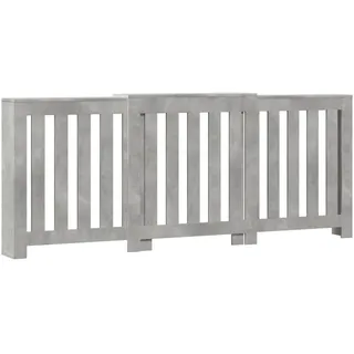vidaXL Heizkörperverkleidung Betongrau 205x21,5x83,5 cm Holzwerkstoff - Grau