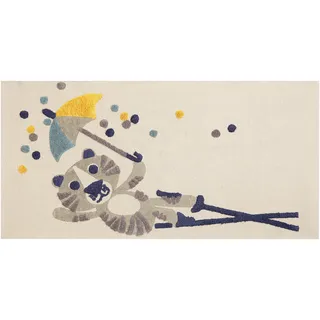 Beliani Kinderteppich SINGKIL Bunt 80 x 150 cm Baumwolle