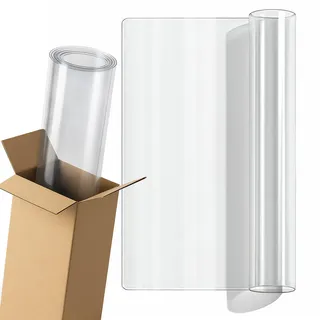 Tulup Schutzmatte 140 x 80 cm – Transparente – Weiches Glas , Kunststoff , Rechteckig , 80x140x0.2 cm , Heimtextilien, Wohntextilien, Tischwäsche, Tischsets