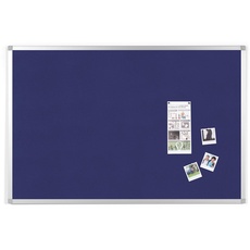 BoardsPlus - Pinnwand - 90 x 60 cm - Blauem Filztafel mit Aluminiumrahmen