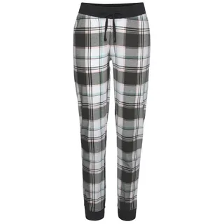 VIVANCE DREAMS Schlafhose Damen schwarz-weiß-kariert Gr.36/38