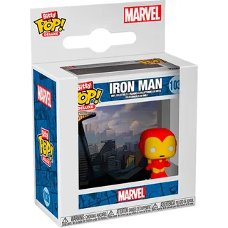 Iron Man Bitty POP! Deluxe Vinyl Figuren Iron Man(AvengerTower) Display (12) 2,5 cm