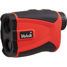 Volvik V1 Pro Golf Entfernungsmesser – 1.300 m Reichweite mit Vibrationsstiftschloss und Neigungskompensationstechnologie, Unisex, VV6000005, rot, 8 x Magnification