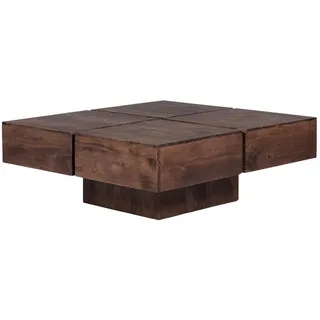 Woodkings Couchtisch Amberley Akazie 80x80 cm - Braun