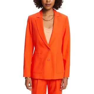 ESPRIT Damen 034ee1g303 Blazer, 880/Bright Orange, 44