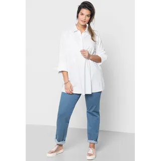Sheego Longbluse, weiß
