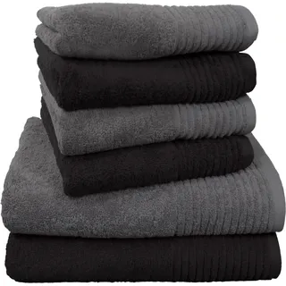 Dyckhoff Brillant Handtuchset 6-tlg. grau