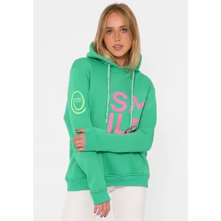 Zwillingsherz Alissa Hoodie Neon-Details Grün S/M