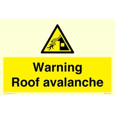 Warnschild für Dachlawine, 300 x 200 mm, A4L