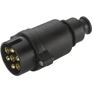 Hella Stecker 7-polig - Stecker: Schraubkontakt - schwarz