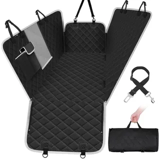Pecute Hundedecke Auto Rückbank 136 * 146 cm Rücksitz mit Seitenschutz &