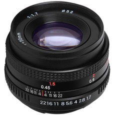 Ladieshow 50mm F1.7 PK Mount Standard-Kameraobjektiv mit großer Blende, manuelles Fokusobjektiv mit Vollbildporträt für Pentax SLR-Kamera