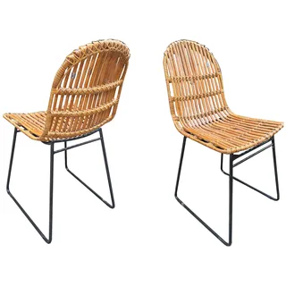 SIT Möbel TOM TAILOR HOME Rattanstuhl T-RATTAN CHAIR 56 x 48 x 60 cm beige/schwarz 2 St.
