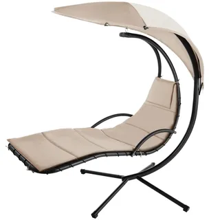 Tectake tectake® Hängeliege, großes Sonnendach und Seitentasche