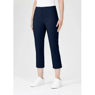 3/4-Hose STEHMANN "Ina", Damen, Gr. 38, N-Gr, blau (marine), Web, Obermaterial: 65% Viskose, 30% Polyamid, 5% Elasthan, unifarben, regular fit 3/4-Länge, Hosen 3/4-Hose, 3/4-Länge mit Stretch