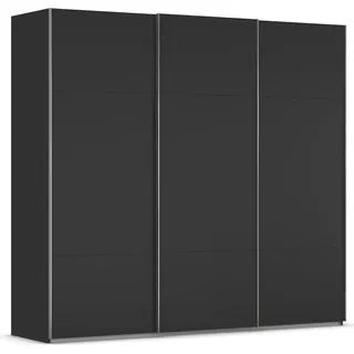 Rauch Schwebetürenschrank RAUCH "Kleiderschrank Schrank Garderobe Schlafzimmerschrank CONTIDO", schwarz, B:242cm H:223cm T:68cm, Holzwerkstoff, Schränke, Schwebetürenschrank, aus hochwertigem Material in 6 Breiten 2 Griff-Farben MADE IN GERMANY