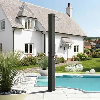 40L Solardusche STYLE XXL Pooldusche Außendusche Gartendusche Solar Dusche