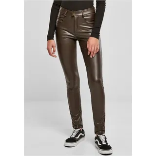 URBAN CLASSICS Synthetic Leather Hosen Braun 28