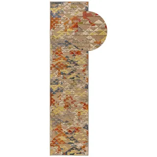 benuta Nest Outdoor-Läufer Noelia 80/300 cm , Kunststoff , Ethno , Rechteckig , 80x300 cm , Oeko-Tex® Standard 100 , für Fußbodenheizung geeignet, in verschiedenen Größen erhältlich, pflegeleicht , Teppiche und Böden, Teppiche, Teppichläufer, Läufer