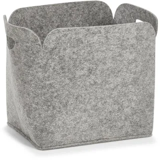 Zeller Present Aufbewahrungskorb 36 x 28 x 36 cm 1-tlg. grau