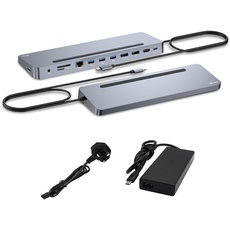 Bild i-tec USB-C Metal Ergonomic 3x Display Docking Station with Power Delivery 100 W + PD 100W - Netzteil