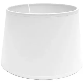 Klarer Lampenschirm, E27, Weiß, 30 x 22 x 18 cm, offene Konik