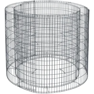 Bellissa Gabionen-Hochbeet Rund 92 x 92 x 80 cm