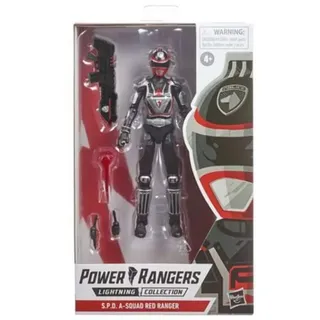 Power Rangers Lightning Collection S.P.D. A-Squad Roter Ranger Premium Action-Figur (15 cm) zum Sammeln, von Serie inspirierte Accessoires