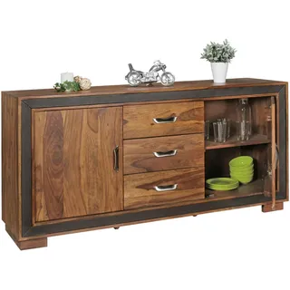 Wohnling Sideboard, WL5.193 sheesham 160,0 x 44,0 x 80,0 cm, 1 St.