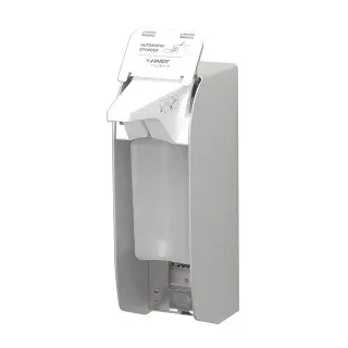 ingo-man® plus IMP Touchless Seifen-/Desinfektionsmittelspender, Berührungsloser Spender für Standard Einwegflaschen, Für 500 ml - Flaschen, Aluminium, E A
