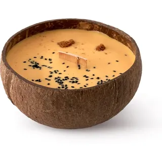 Tropicandle Vanilla & Caramel Duftkerze mit Holzdocht 350 ml