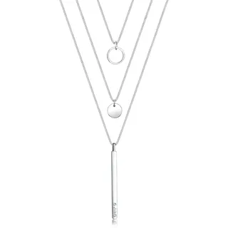 Elli Damen-Kette mit Kristallen von Swarovski®«, silberfarben