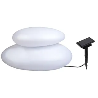 LED-Solar-Dekostein Duo Lichtobjekt Solarleuchten Gartendekoration Wegeleuchte