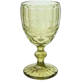 Garcia de Pou 6 Stück - Weingläser 'Vintage', 260 ml, Ø8 x 15,5 cm, grünes Glas