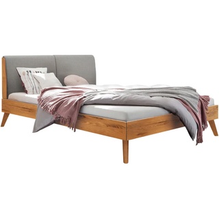 Hasena Massivholzbett Simone 180 x 200 cm Holz Braun Wildeiche