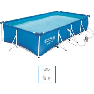 Bestway Steel Pro Swimmingpool-Set Rechteckig 400×211×81 cm 56424