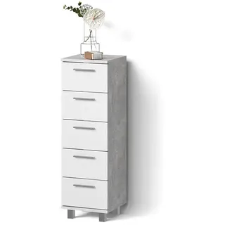 livinity Livinity® Badschrank Eisak, 30 x 95 cm, - Weiß