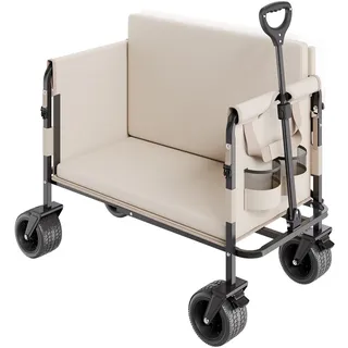 Vevor Bollerwagen 2-in-1 klappbar grün